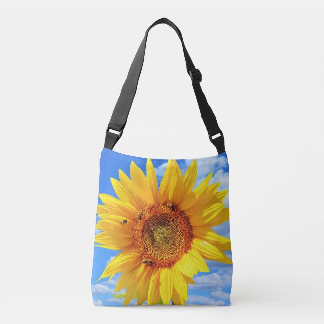 Sac carrossable de tournesol et d'abeilles (Devant)