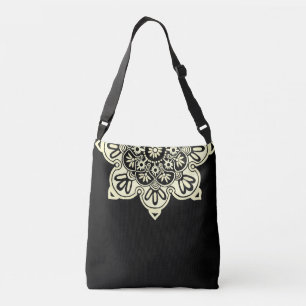 Sac carrossable Médallion noir et crème