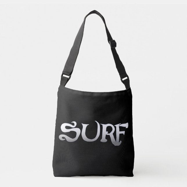 Sac carrossable noir surf (Devant)