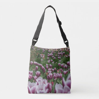 Sac carrossable pourpre et blanc pour tulipes