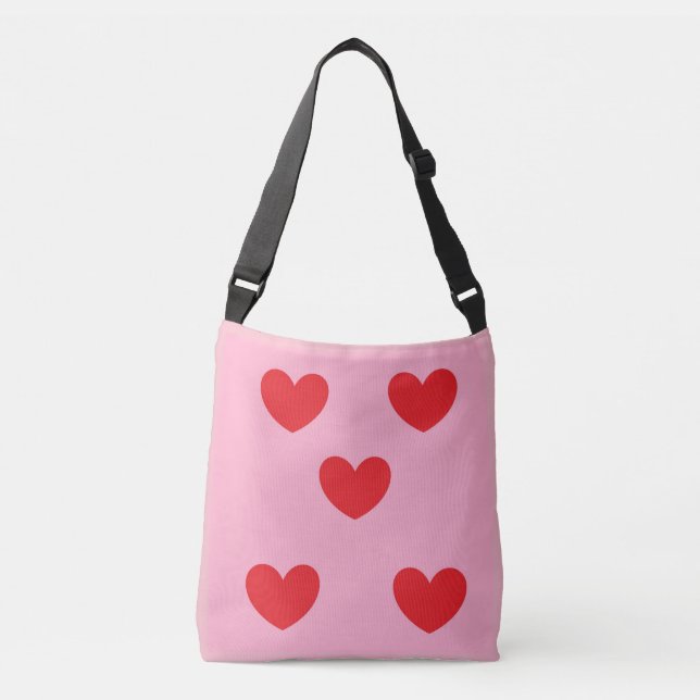 Sac carrossable Red Hearts (Devant)