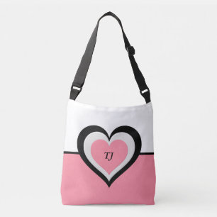 Sac carrossable rose personnalisé avec un immense 