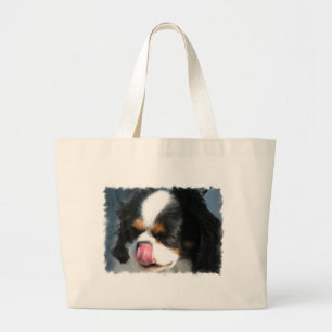 Sac cavalier mignon de toile de chien de Spanial