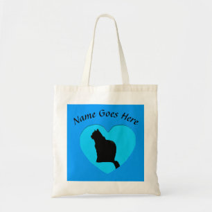 Sac - Chat noir dans le cadre cardiaque