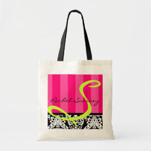 Sac chic de damassé et de rayure