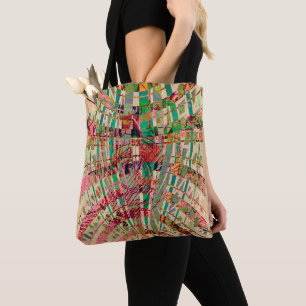 Sac Chic De Style Folk Abstrait Pour Shopping