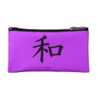 Sac chinois de cosmétique de symbole de paix
