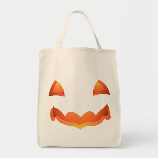 Sac Citrouille Jack-o-lanterne Sac fourre-tout Hal (Devant)