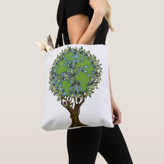 Sac commercial écologique pour les familles en ple