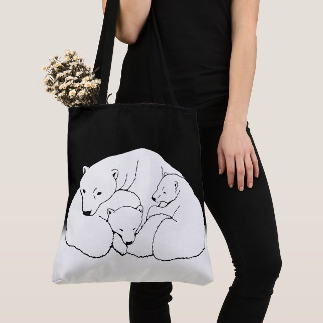 Sac commercial Polar Bear & Cub Sac fourre-tout Be (De près)
