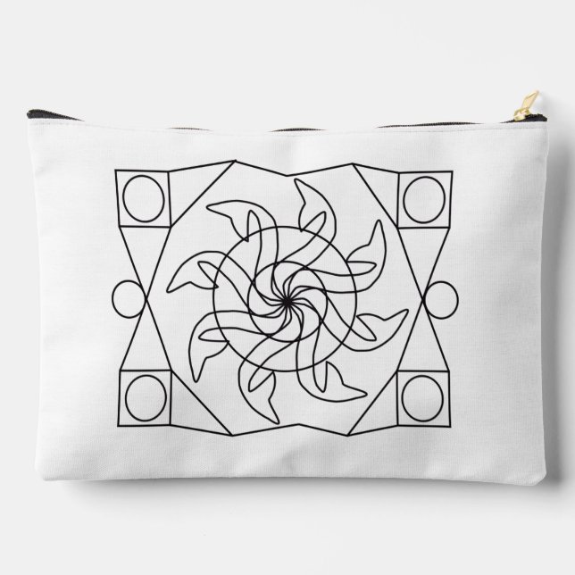 Sac cosmétique - Conception en couleur (Verso)