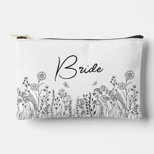 Sac cosmétique flambant tendance pour mariée (Recto)