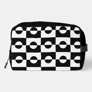 Sac cosmétique motif noir et blanc Abstrait