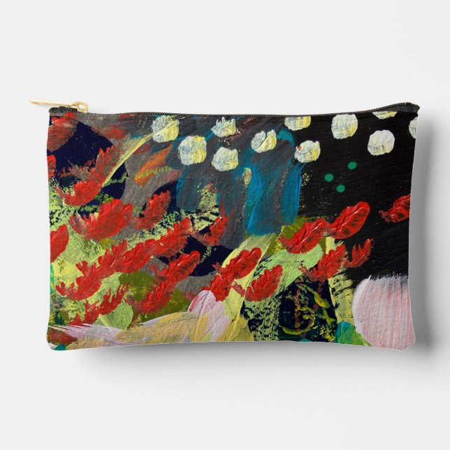 Sac cosmétique / Pochette de crayon en fleurs dans (Recto)