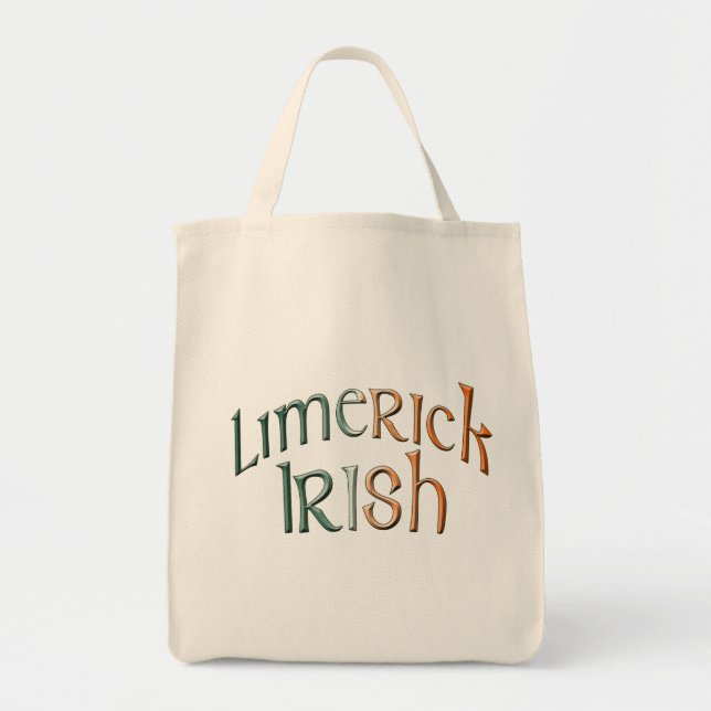 Sac couleur drapeau irlandais Limerick Irlande (Devant)