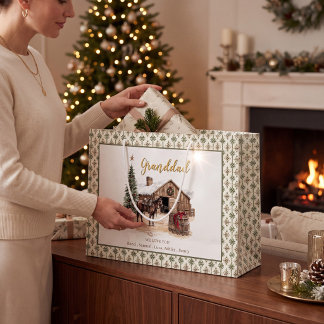 Sac Country Noël Grange Cheval Papy Sac Cadeau