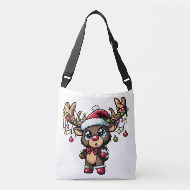 Sac croisé de rennes de Noël (Devant)