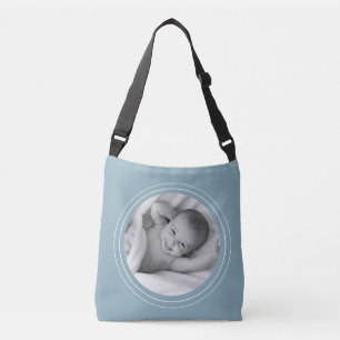 Sac croisé personnalisé bleu