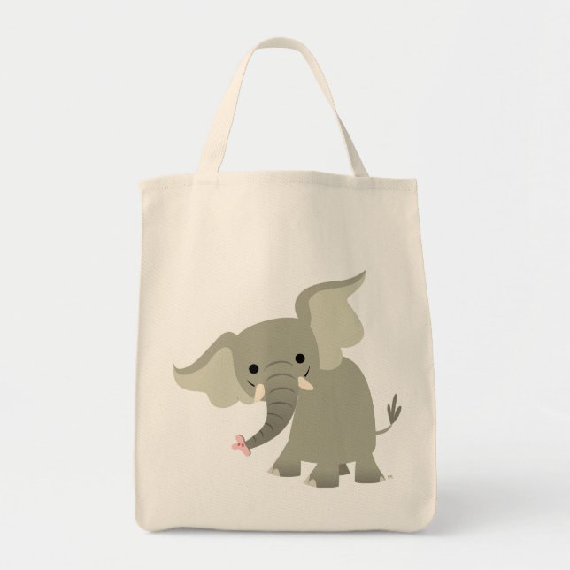 Sac curieux d'éléphant de bande dessinée (Devant)