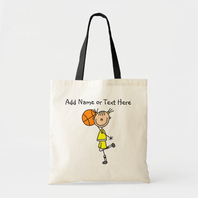 Sac customisé de basket-ball de fille de bâton (Devant)