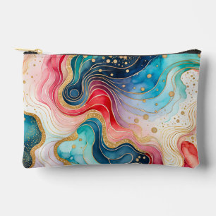 Sac d'accessoires Abstrait coloré en encre