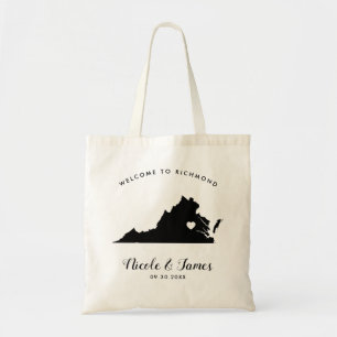 Sac d'accueil de mariage de la Virginie pour des