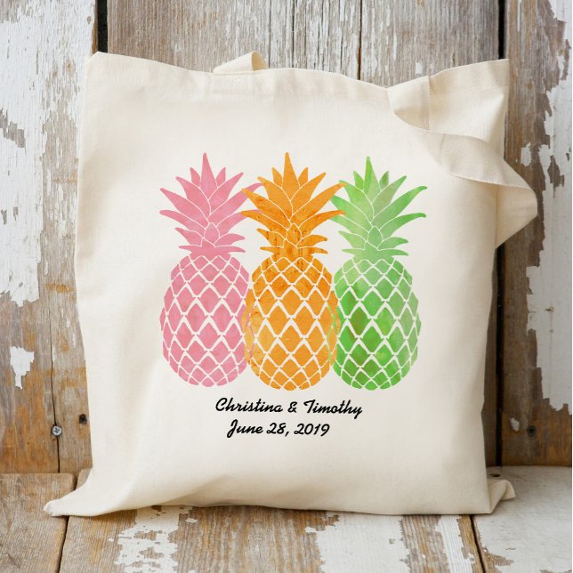 Sac d'accueil Mariage ananas|Favor de mariage (Créateur téléchargé)