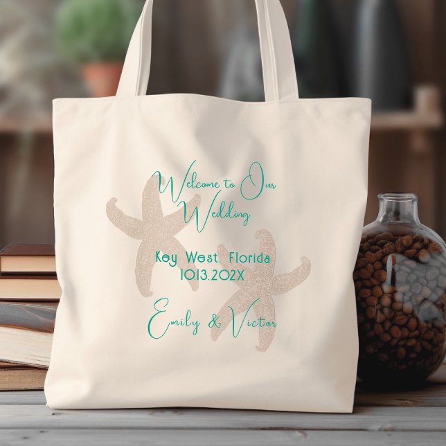 Sac d'accueil pour Mariage Starfish Turquoise (Créateur téléchargé)