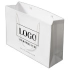 Sac d'achat de logo personnalisé pour l'entreprise