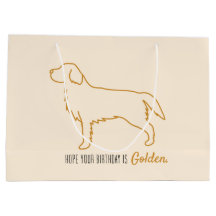 Sac d'anniversaire Golden Retriever