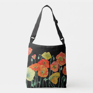 Sac d'aquarelle orange et noir
