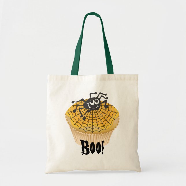 Sac d'araignée de Cupcake mignonne d'Halloween (Devant)