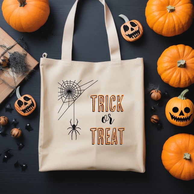 Sac d'araignée d'Halloween ou sac de traitement (Créateur téléchargé)