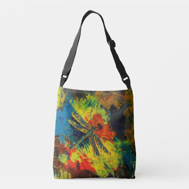 Sac d'art Abstrait de libellule carrosserie (Dos)