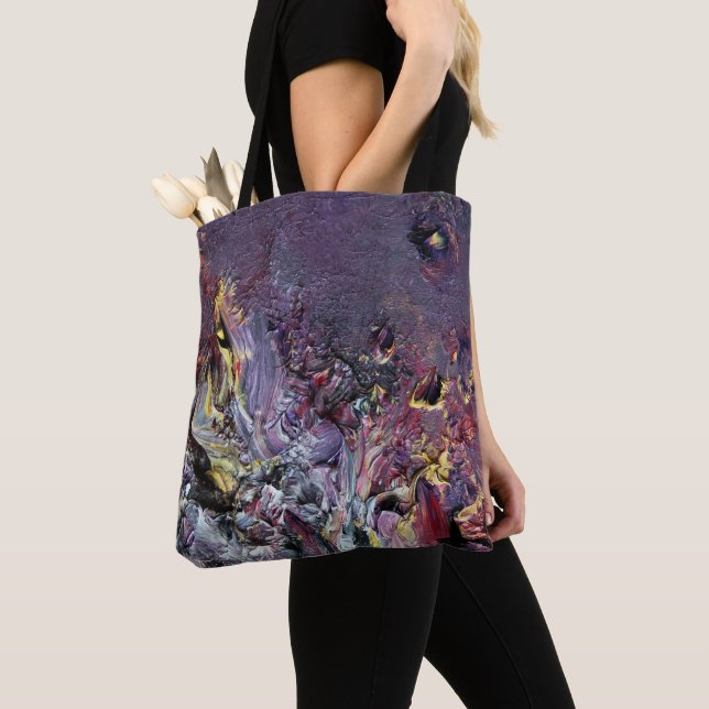 Sac d'art abstrait d'Eggplant (De près)
