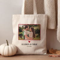 Sac de bienvenue de mariage avec photo de coquille