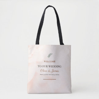 Sac de bienvenue de mariage personnalisé | Élégant