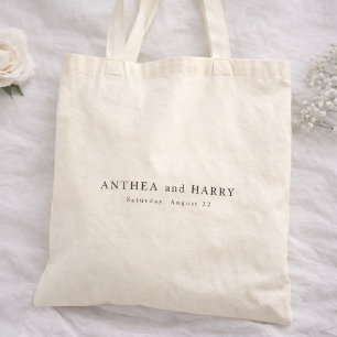 Sac de bienvenue de mariage serif éditorial modern