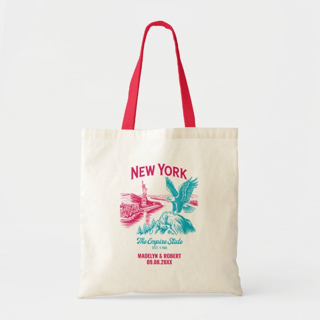Sac de bienvenue du Mariage de New York, State Lov (Devant)