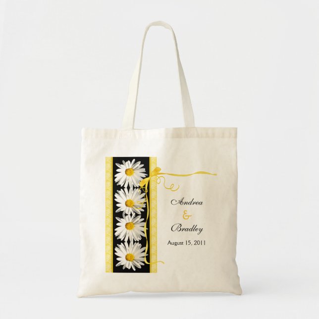 Sac de bienvenue du Mariage Shasta Daisy (Devant)