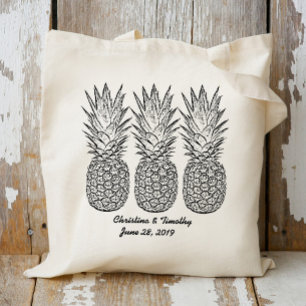 Sac de bienvenue Mariage ananas, Faveur de mariage