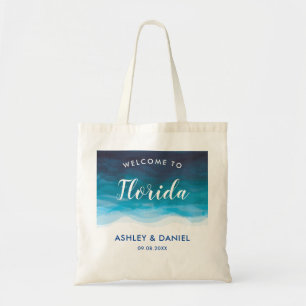 Sac de bienvenue Mariage des vagues tropicales, bl