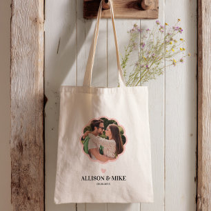 Sac de bienvenue pour mariage avec photo de coquil