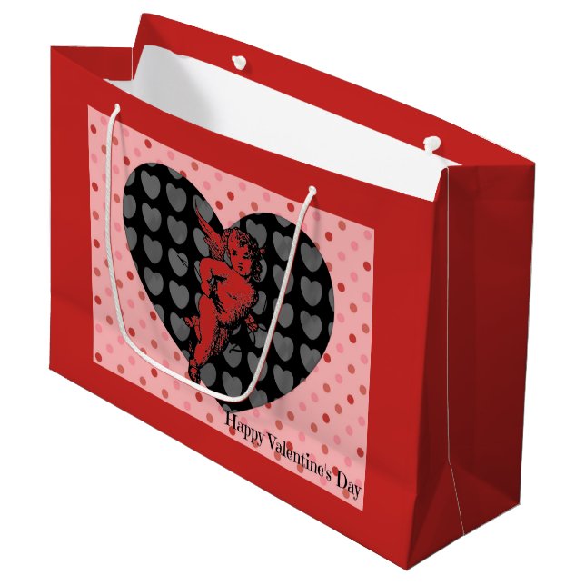 Sac de cadeau d'ANGES de COEUR (Devant Angle)