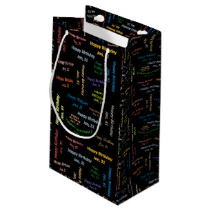 Sac de cadeau d'anniversaire du 31 janvier