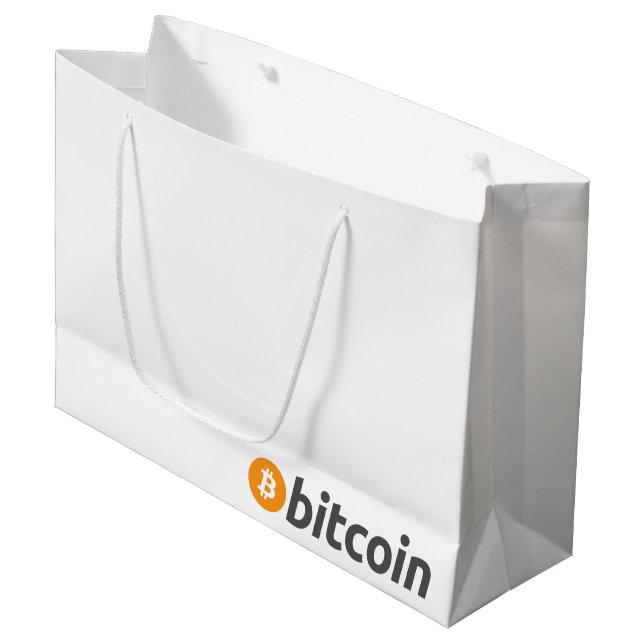 Sac de cadeau de Bitcoin BTC (Devant Angle)