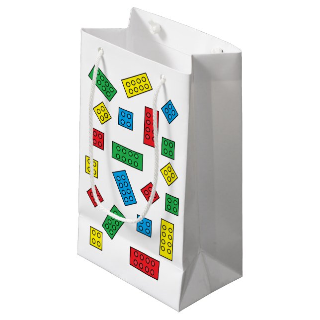 Sac de cadeau "de blocs constitutifs" (Devant Angle)