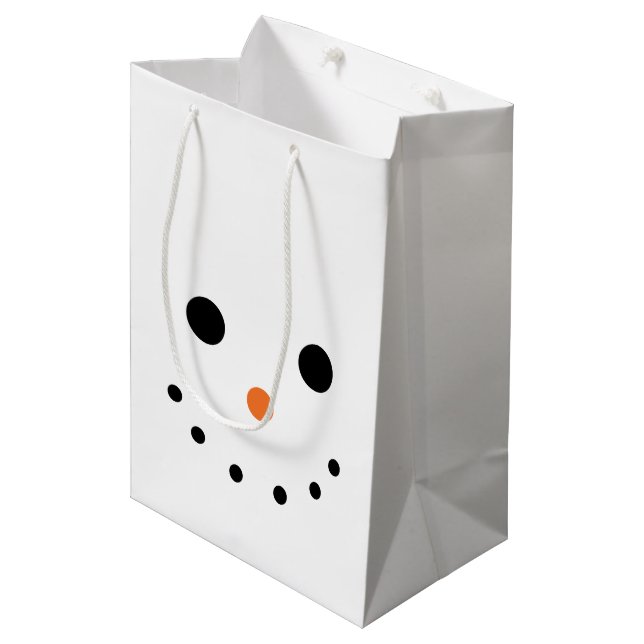 Sac de cadeau de bonhomme de neige (Devant Angle)