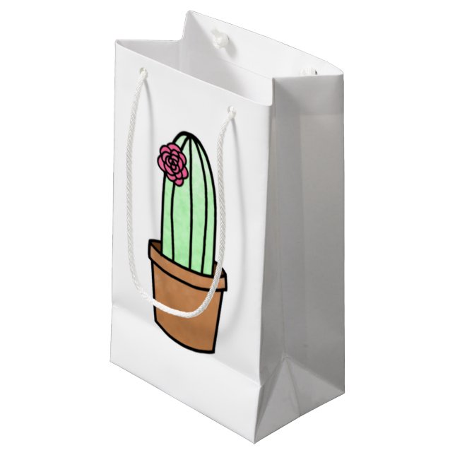 Sac de cadeau de cactus (Devant Angle)