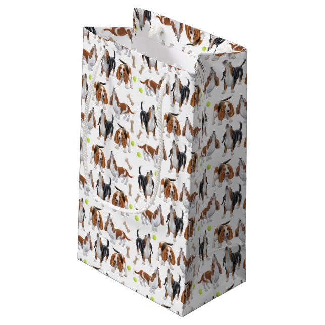 Sac de cadeau de chiens d'hurlement Basset Hound (Dos Angle)